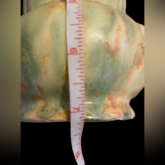 Antique Crown Devon Marbled Vase, Marked #E108/7/IN - Picture 6 of 9